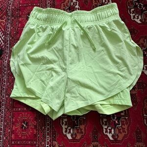 Gymshark Green Athletic Shorts Lightweight Elastic Waist